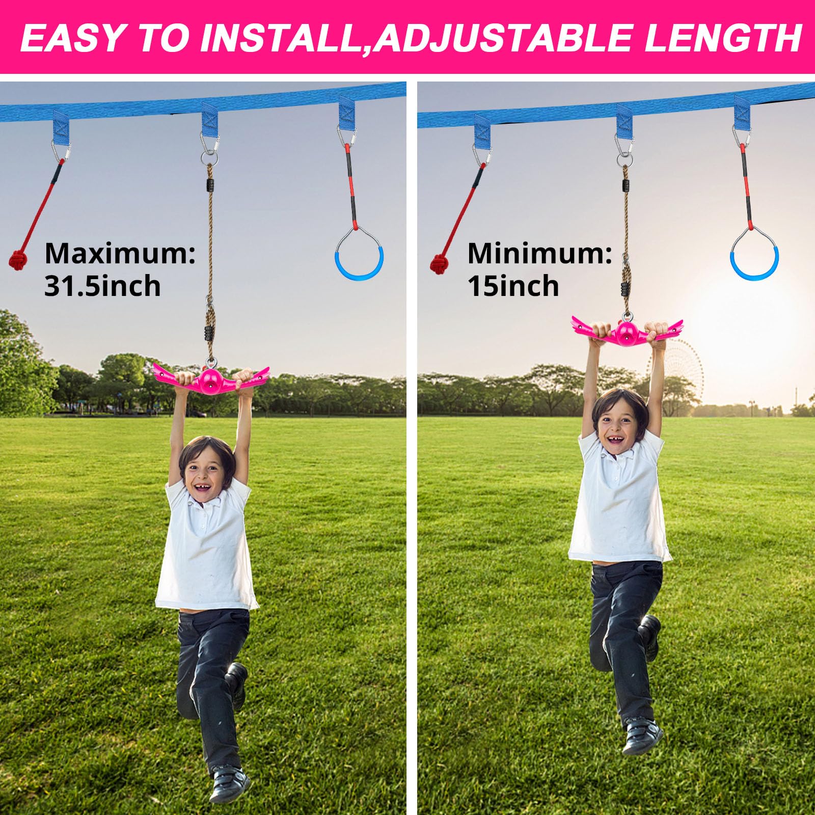 YAMIPROBI Wings Design Swing Ends emphasizing safety and engaging visuals