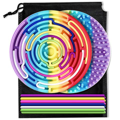 YANCIN Sensory Activity Board with peel elements for tactile exploration.