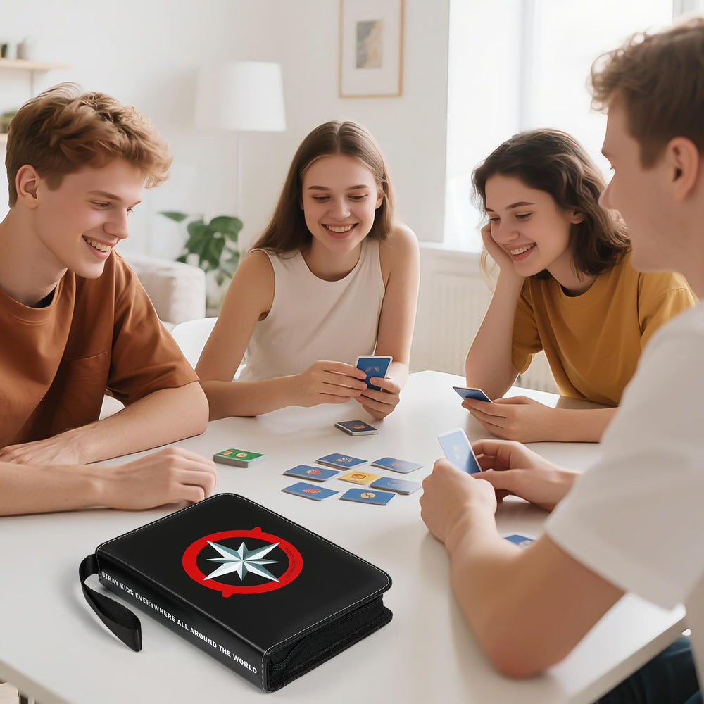 Yanmzmin Stray Photocards Binder lifestyle display showing neat, ready-to-view cards.
