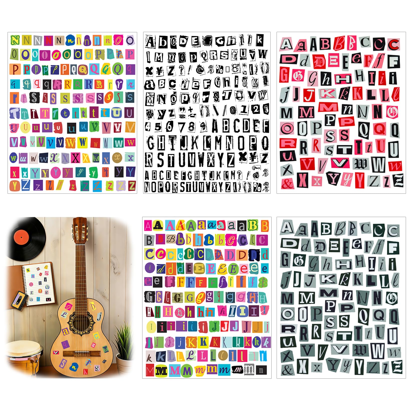 Yanroom five distinct designs offer colorful options for journals, scrapbooks, and DIY crafts.