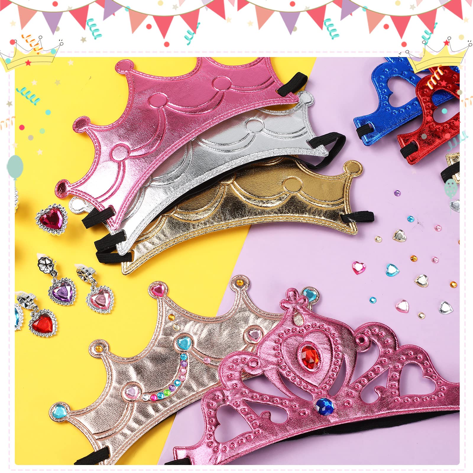 Yaomiao crowns with adjustable elastic band for comfortable wear.