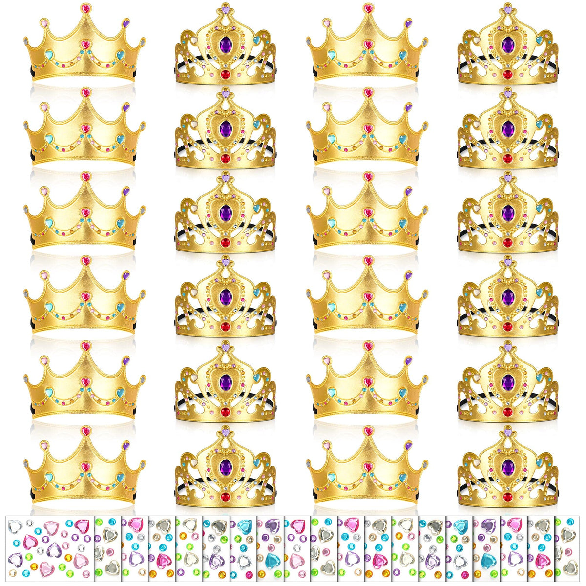Yaomiao birthday foam crowns for kids, easy princess dress-up.