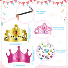 Yaomiao crystal diamond stickers sheet for decorating foam crowns.