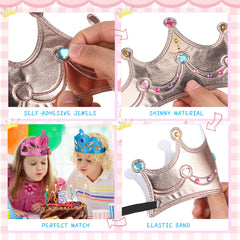 Yaomiao customizable crowns for princess or king dress-up fun