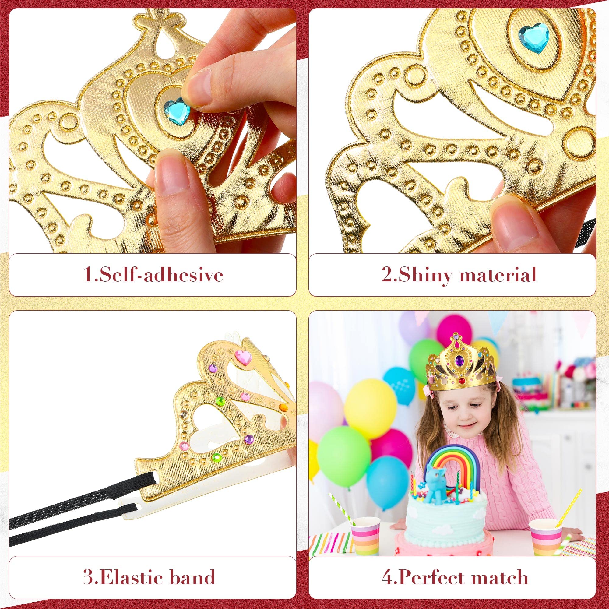 Yaomiao party favors crowns kit for kids' celebrations.