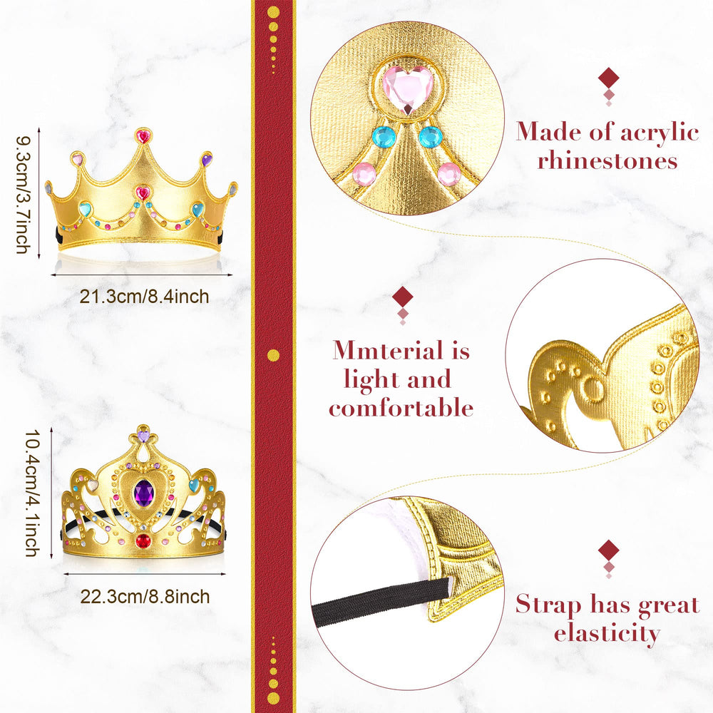 Yaomiao princess tiara stickers and diamonds for DIY crowns.
