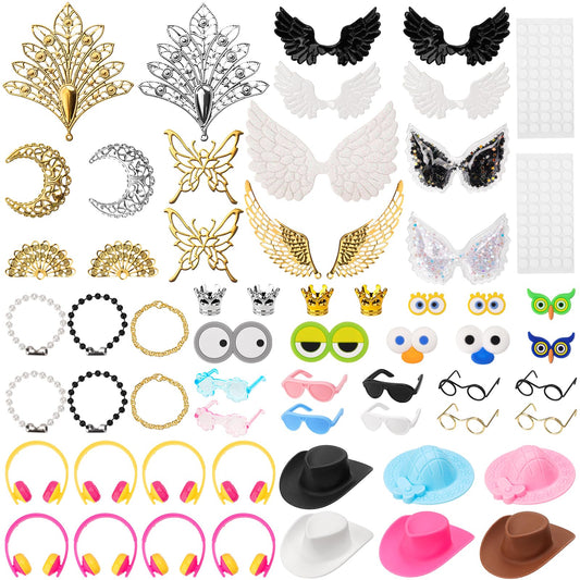 YAORISE 58Pcs rubber duck hats add playful customization for 2-inch ducks