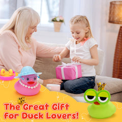YAORISE 58Pcs rubber duck stickers complete customization with vibrant decals
