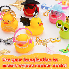 YAORISE 58Pcs rubber duck wings create dynamic poses for ducks