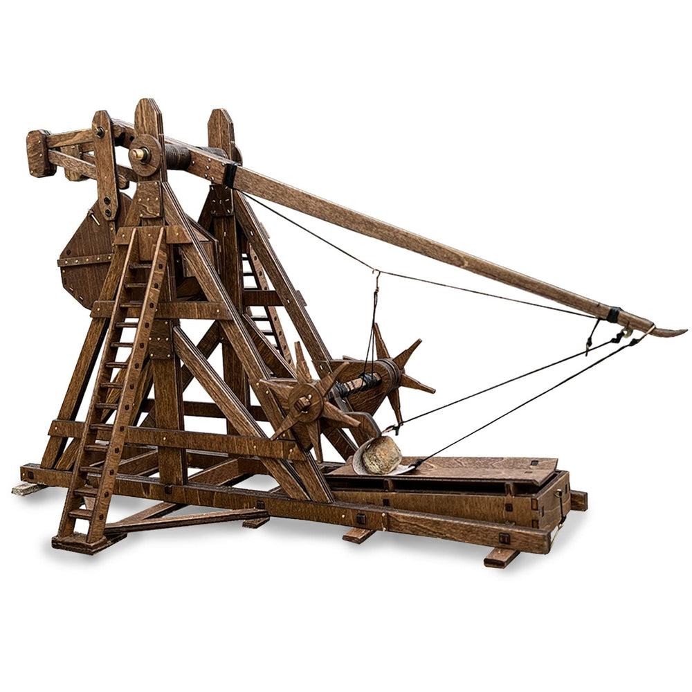 YAQUMW mini trebuchet assembly parts for a hands-on STEM project