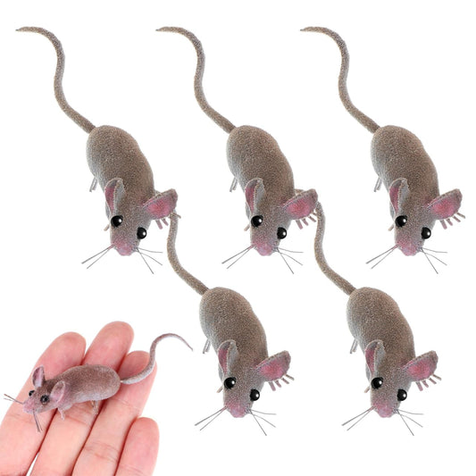 Yardwe fake mouse pack provides lifelike Halloween prank decor for parties.