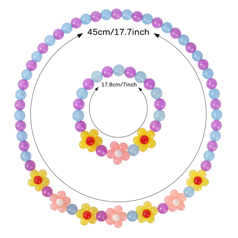 Yarkeuier flower bracelet in yellow pairs with the necklace for a coordinated look