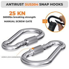 YARKOR Swing Swivel packaging shows convenient set with hooks.