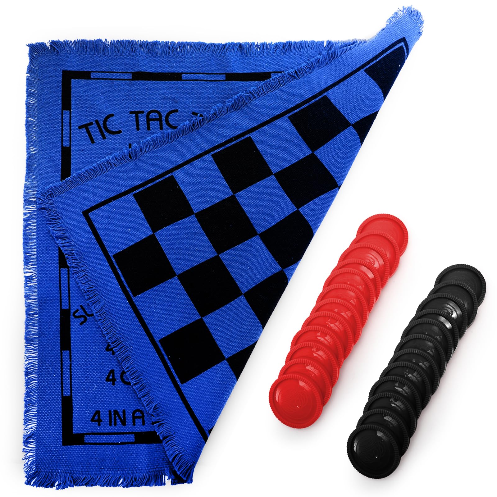 Yarlung 3-in-1 game mat showing Tic Tac Toe area for versatile play.