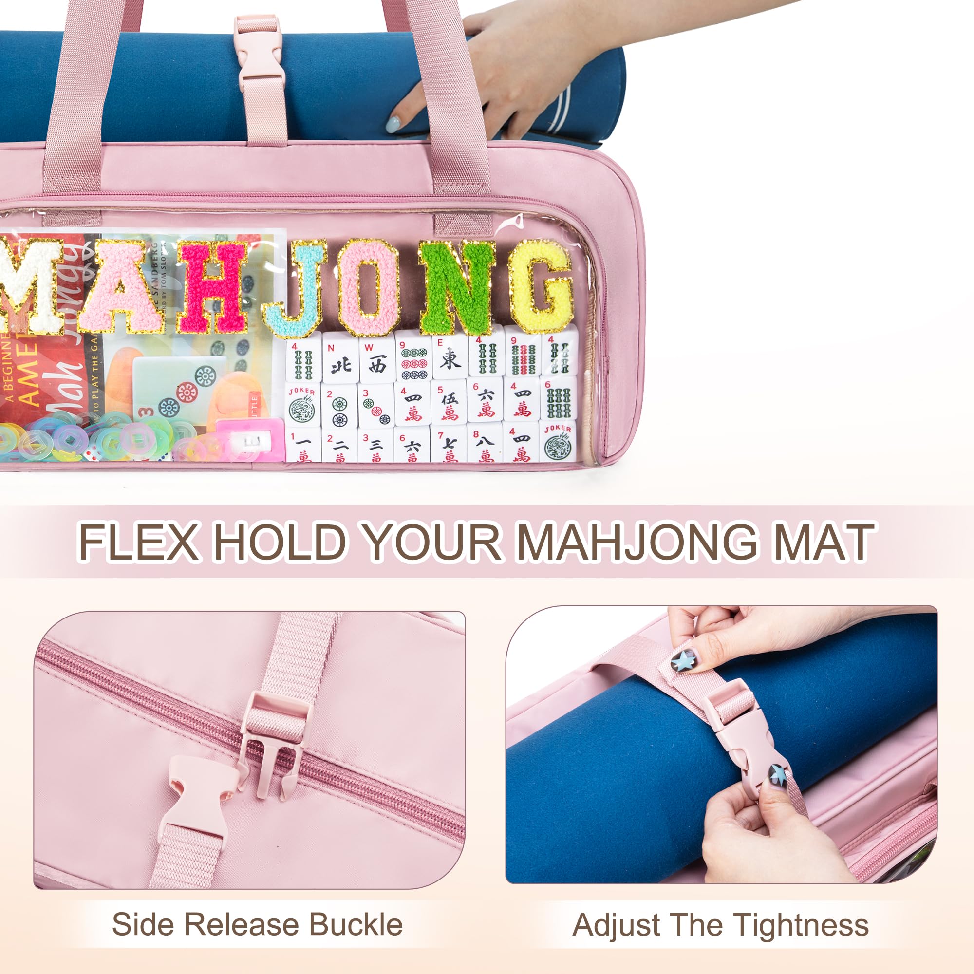 Yarwo rack and pusher bag for easy access and tidy organization