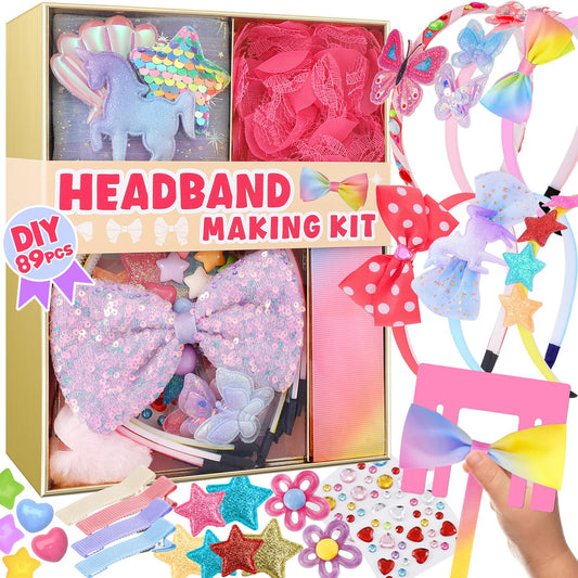 YASEST headband making card helps girls design unique bows.