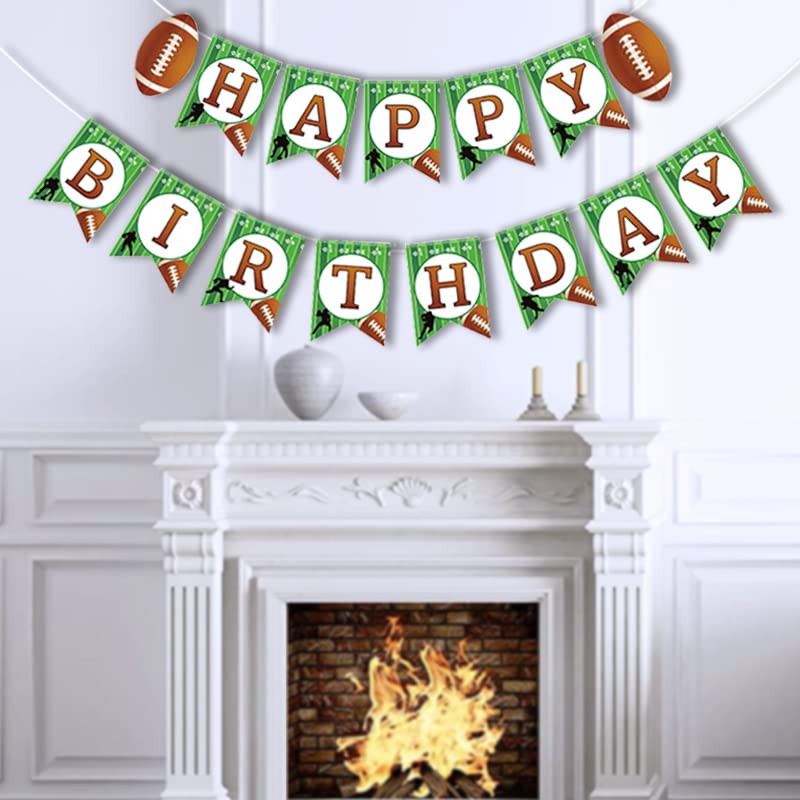 Yasmart Life 13-sign flags decorate a sporty birthday backdrop