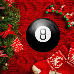 Yassk Mystic 8 Ball’s window reveals answers with vintage fortune-telling flair.