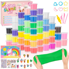 YasTant butter slime kit in 56 colors for creative color-mixing play.