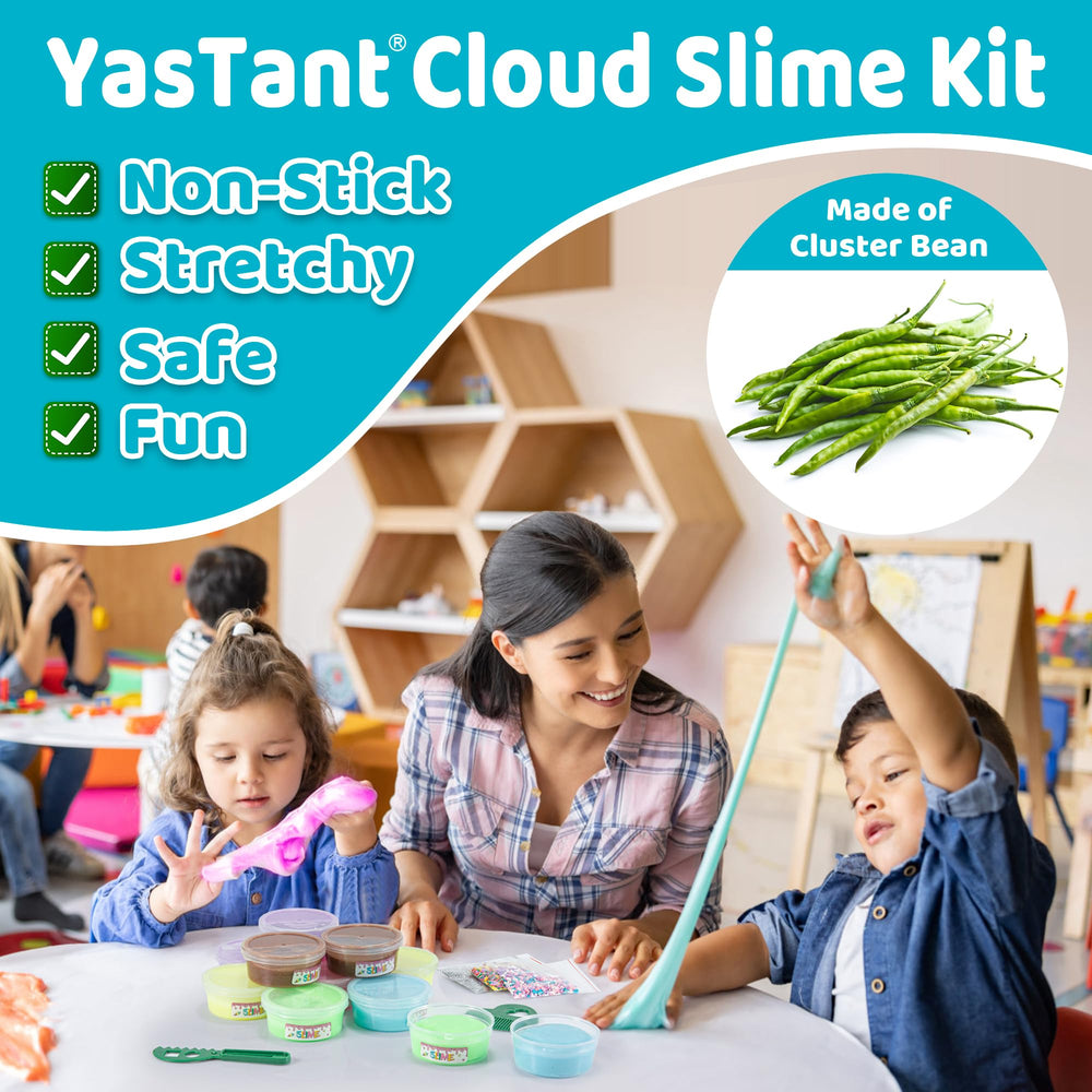 YasTant slime kit colors ready for crafting and sensory fun