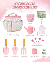 YAUNGEL kids gardening set tote bag image for organized outdoor play