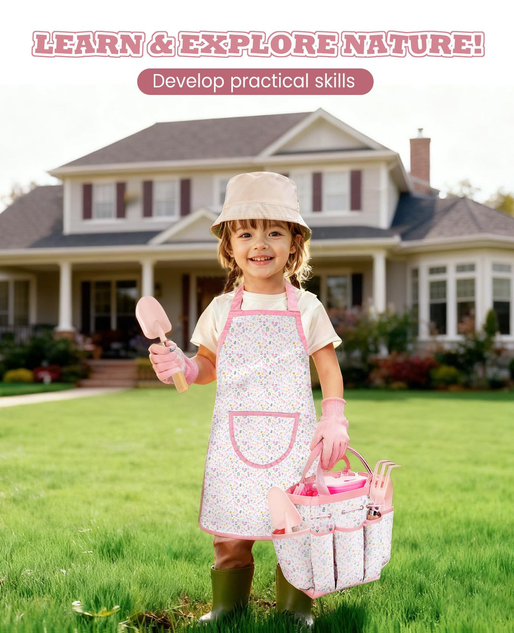 YAUNGEL kids gardening set watering can image easy pour for young gardeners