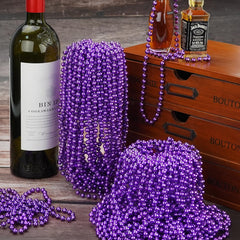 YAXINRUI purple Mardi Gras beads for parade display and wear.
