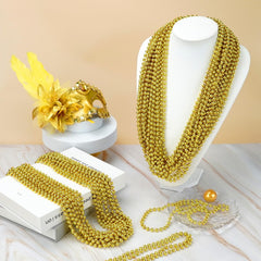 Wear or display: YAXINRUI gold beads for costumes and events.