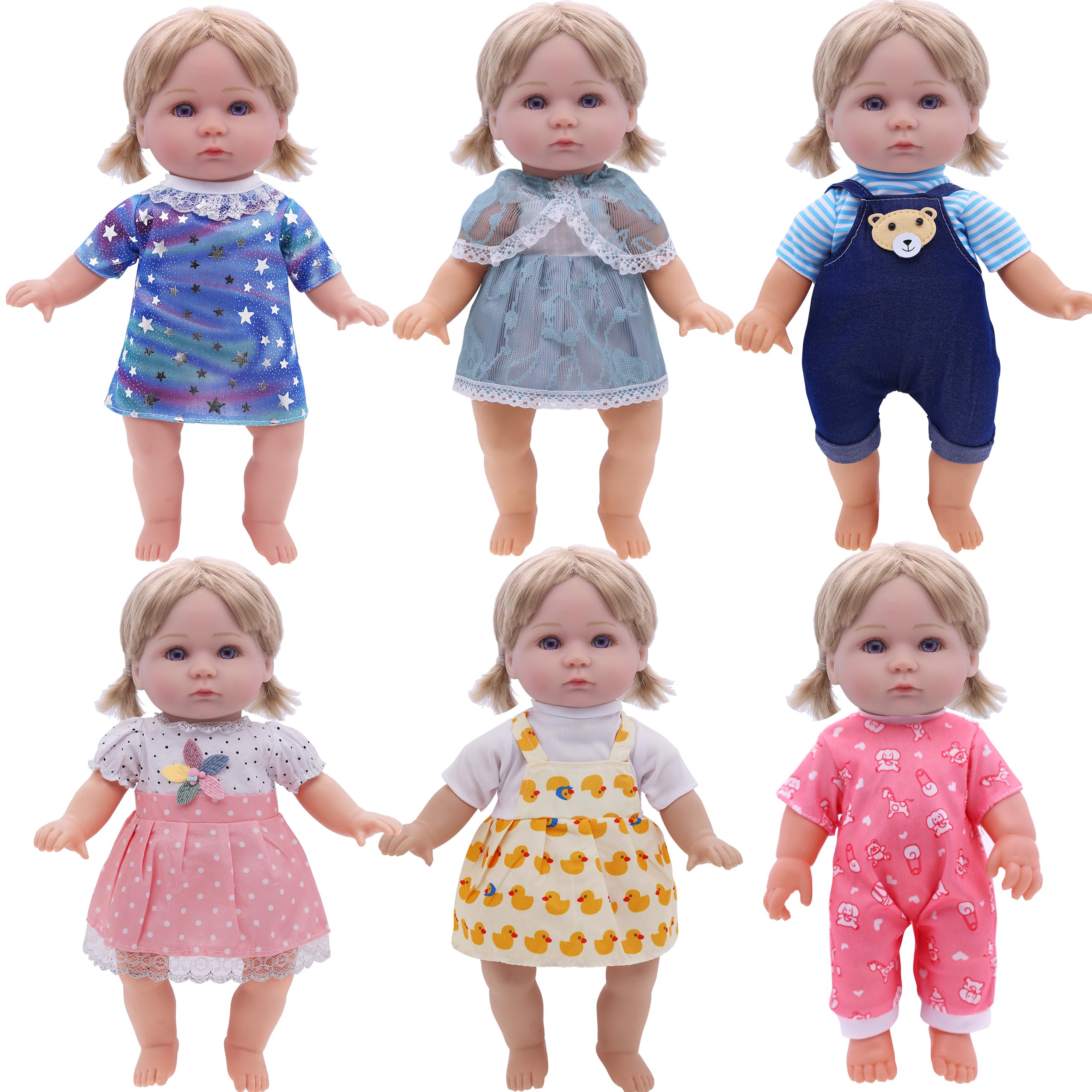 YAYYAY Alive princess dress for 11-inch dolls, vibrant colors inspire imaginative play.