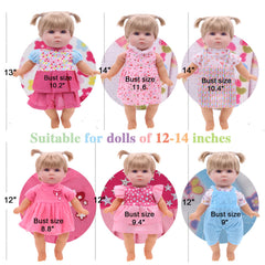 Back-closure dresses from YAYYAY Alive Doll Clothes for quick dressing