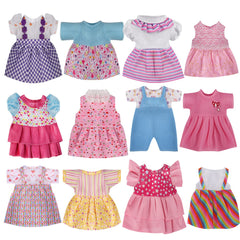 YAYYAY Alive Doll Clothes colorful princess dresses for 12-14 inch dolls, easy dress-up