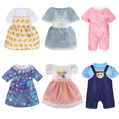 YAYYAY Alive Girl doll clothes display set shows vibrant 12-inch outfits for imaginative play