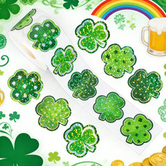 Ycfish party favors and gift wrap accents with shamrock stickers