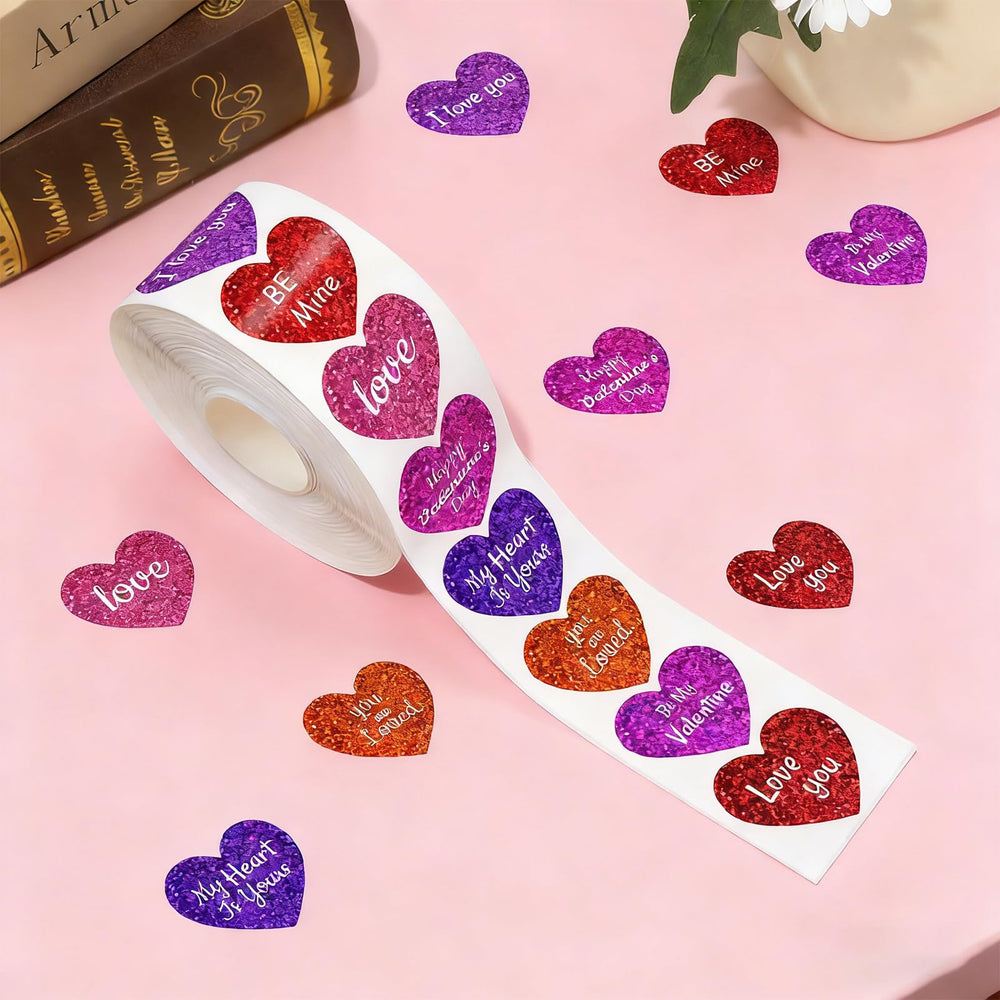 Ycfish romantic striped and dotted heart patterns for crafts