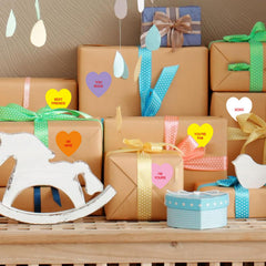 Ycfish self-adhesive Valentines labels on-roll ensures quick, mess-free sticking.
