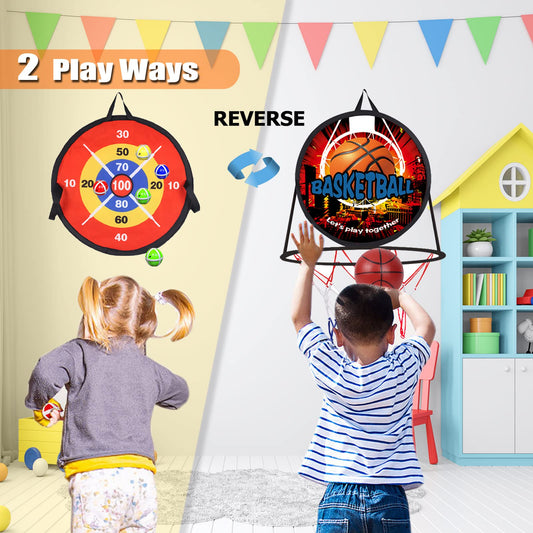 Ycosin kids basketball hoop with quick indoor outdoor setup