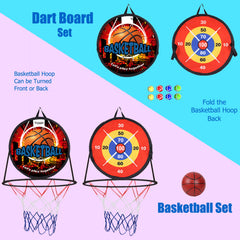 Ycosin dart board with colorful sticky balls for group play