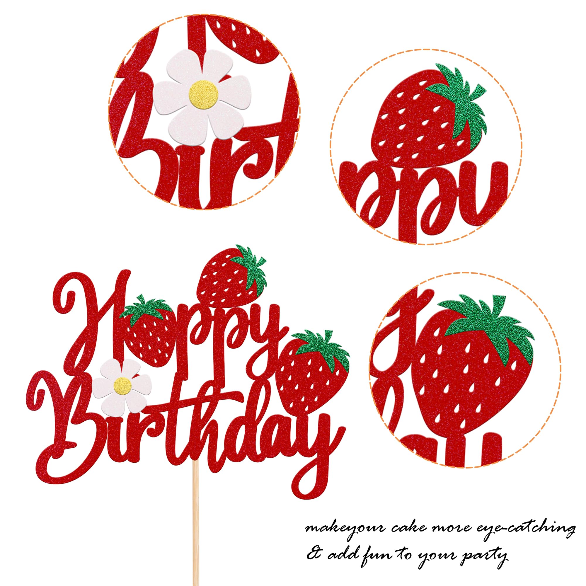YCTHUNFISH baby shower cake topper sparkles on desserts without overpowering flavors