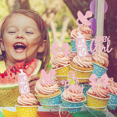 YCTHUNFISH Baby shower toppers create charming photo props and memories.
