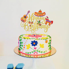 YCTHUNFISH rackets fiesta topper in gold suitable for cookies