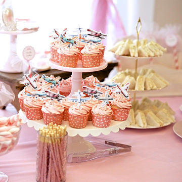 YCTHUNFISH plane themed decor pack for festive dessert tables