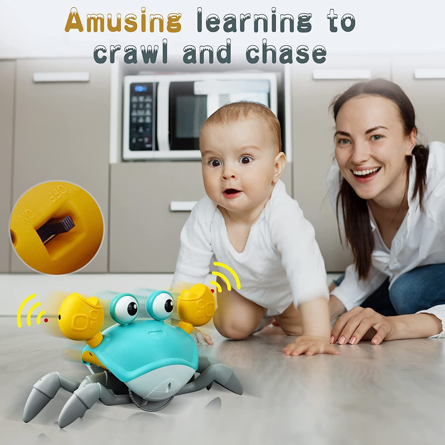 Yeaye Crawling Crab Toy makes a great gift for babies and toddlers.