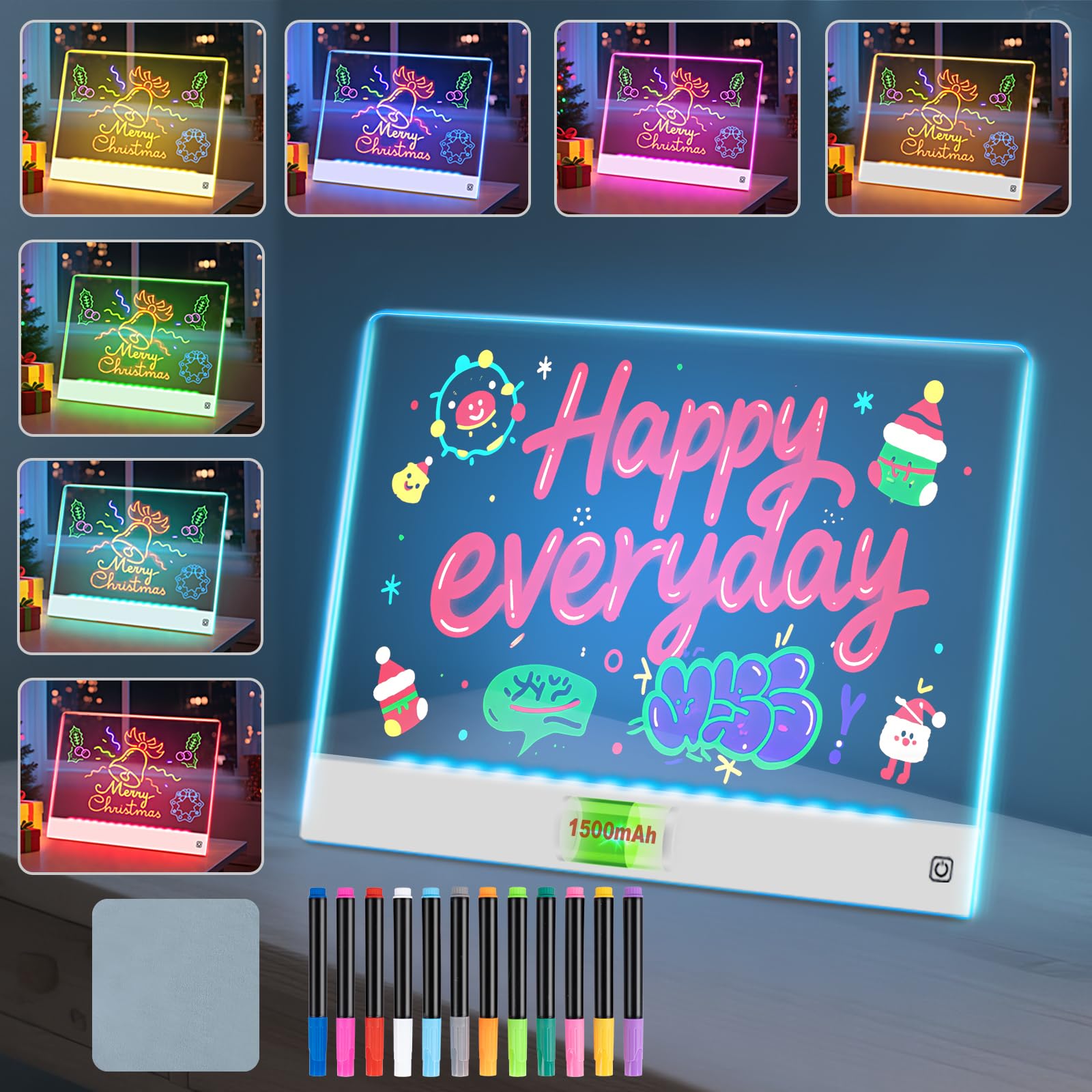 Yecuip Lumi Board with seven colors for glowing art on the go