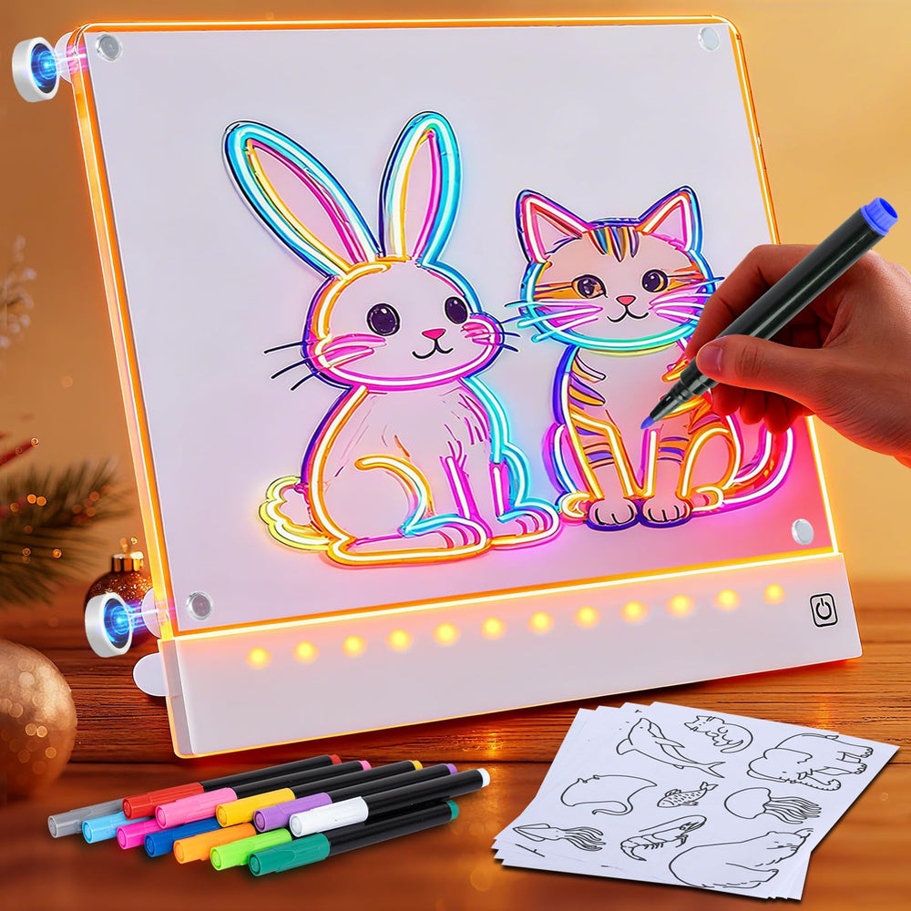 Yecuip Lumi Board magnetic tracing in action for smooth kid-friendly drawing.