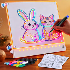Yecuip Lumi Board magnetic tracing in action for smooth kid-friendly drawing.