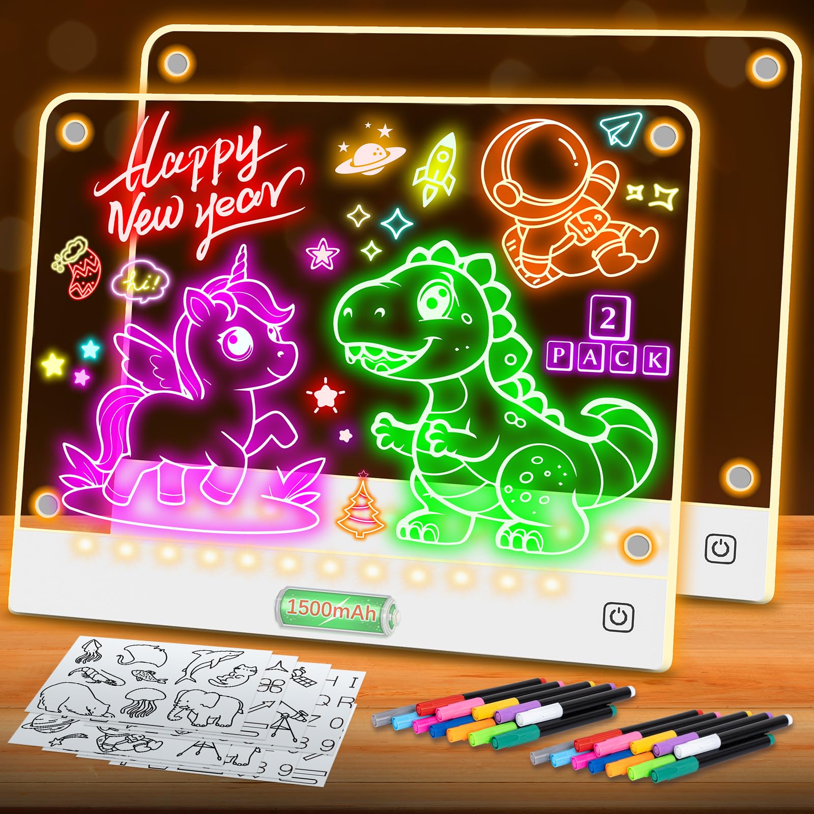 Yecuip Lumi Board two-pack for shared drawing and tracing.