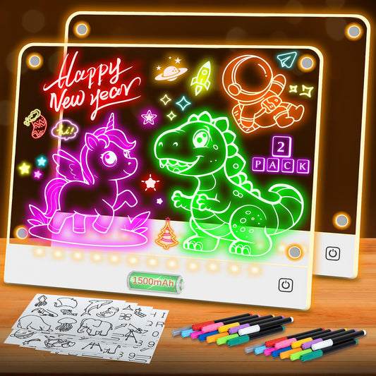 Yecuip Lumi Board two-pack for shared drawing and tracing.