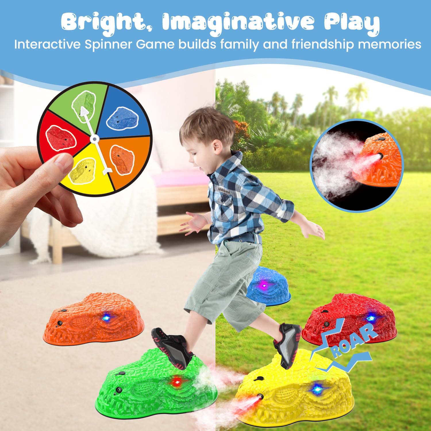 YEE BY ONE stackable stones easy storage after play sessions.