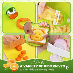 Yeeammk crinkle cutter toddler-safe edge for gentle slicing and learning