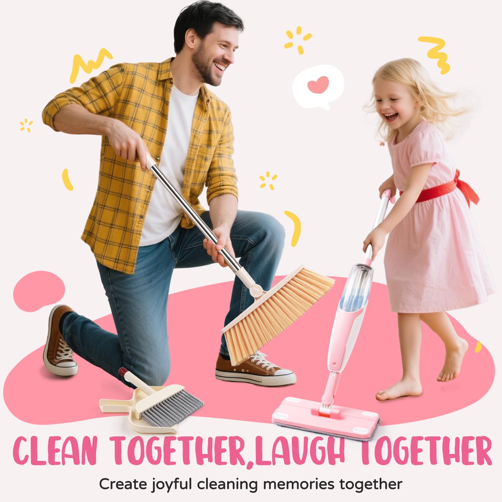 Yeeammk gift-ready cleaning set for toddlers ages 3 and up
